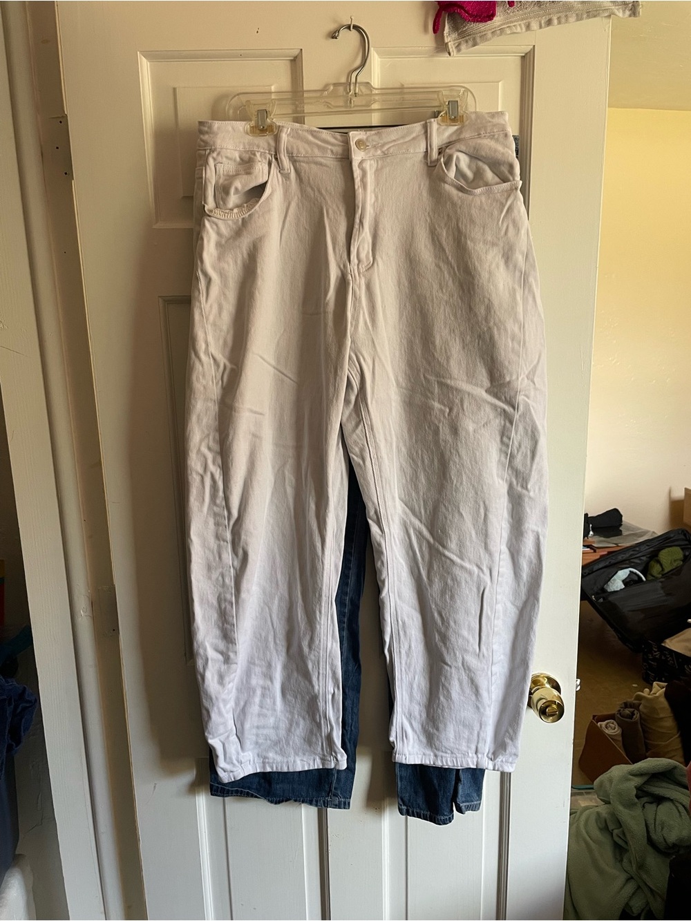 Fashion Nova White Straight Leg Jeans